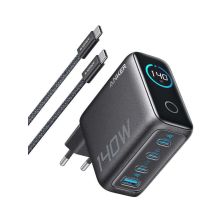 Зарядное устройство Anker Laptop GaN 140W 3xUSB-C PD3.1 + USB-A + display + cable Black (B2697GZ1) Зарядное устройство Anker Laptop GaN 140W 3xUSB-C PD3.1 + USB-A + display + cable Black (B2697GZ1)