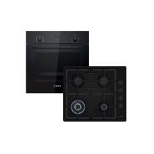 Комплект встраиваемой техники Bosch Духова шафа HBF512BB1T + Газова варильна поверхня PBH6C6K90R (-)