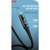 Дата кабель USB 2.0 AM to Lightning 1.0m 2.4A LED black XO (NB162-L-1-BK) - Зображення 3