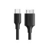 Дата кабель USB-C 3.1 to Micro USB 3.0 1.0m 3A US312 black Ugreen (20103) - Зображення 1