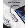 Концентратор Ugreen USB-C to 3xUSB 3.0 + HDMI + SD/TF CM195 gray (70410) - Изображение 2