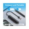 Концентратор Vention USB to 4xUSB 3.2 Gen2 + USB-C 10Gbps 0.15m black (CHOBB) - Зображення 1