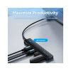 Концентратор Vention USB to 4xUSB 3.2 Gen2 + USB-C 10Gbps 0.15m black (CHOBB) - Зображення 3