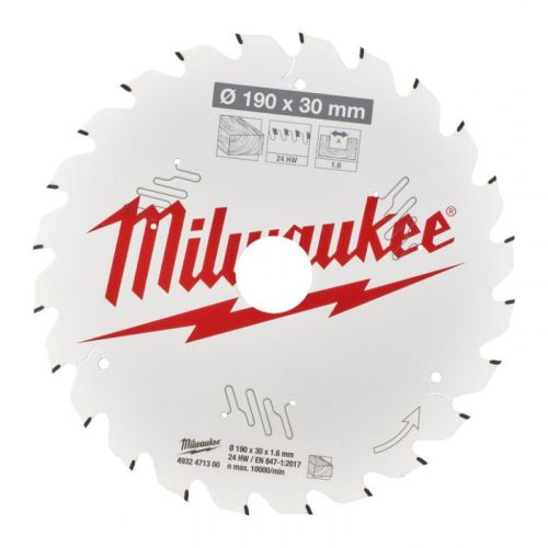 Диск пильний Milwaukee PFTE THIN KERF, 190х30х1,6мм, 16 зуб. (4932471300)