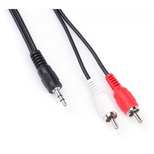 Кабель мультимедийный 3.5mm M to 2xRCA 1.5m Vinga (3.5STM2RCAM01-1.5)