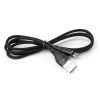 Дата кабель USB 2.0 AM to Micro 5P 1.0m cylindric nylon black Vinga (VCPDCMCANB1BK) - Зображення 2