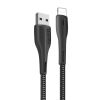 Дата кабель ColorWay USB 2.0 AM to Lightning 1.0m led black (CW-CBUL034-BK) - Изображение 1
