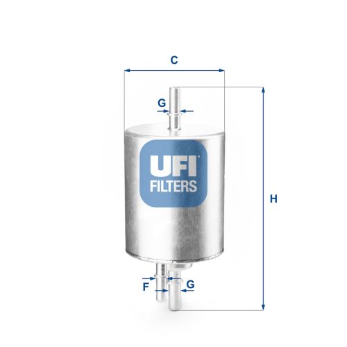 Фильтр топливный UFI 31.830.00