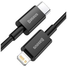 Дата кабель USB-C to Lightning 0.5m 3.0A PD Superior Series Black Baseus (CATLYS-C01) Дата кабель USB-C to Lightning 0.5m 3.0A PD Superior Series Black Baseus (CATLYS-C01)