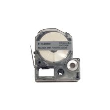 Лента для принтера этикеток UKRMARK E-C4SBE, 12мм х 8м, black on matte silver, совместимая с LC4SBE (900510)