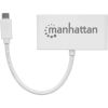 Концентратор Intracom Manhattan Type-C 4-port USB 3.0 + 3.1 PD white (163552) - Изображение 1