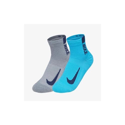 Шкарпетки Nike U NK MLTPLIER ANKLE 2PR SX7556-923 34-38 2 пари Сірий/Блакитний (194955548905)