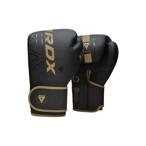 Боксерские перчатки RDX F6 Kara Matte Golden 12 унцій (BGR-F6MGL-12OZ)