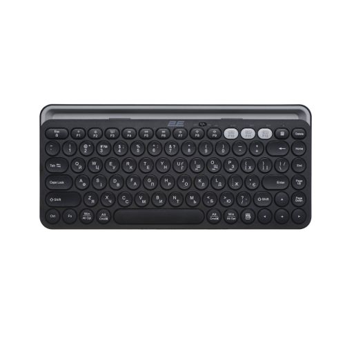 Клавіатура 2E KS250 Wireless USB/Bluetooth UA Black (2E-KS250WBK_UA)