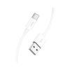 Дата кабель USB 2.0 AM to USB-C 1.0m Magic silicone X87 white HOCO (6931474783240) - Изображение 1