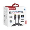 Кабель мультимедийный HDMI to HDMI 10.0m v2.0 black Promate (prolink4k60-10m) - Изображение 1