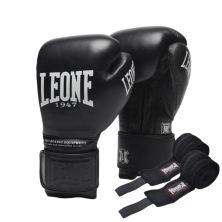 Боксерские перчатки Leone GN111 The Greatest Black 12 унцій (GN111_Black_12oz)