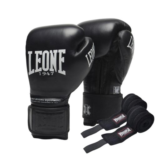 Боксерские перчатки Leone GN111 The Greatest Black 12 унцій (GN111_Black_12oz)