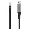 Дата кабель USB AM to RJ45 Ethernet 2.0m CAT6A S/FTP 1Gbps LSZH Digitus (AK-300600-020-S) - Зображення 1