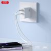 Зарядний пристрій XO 1xUSB-C PD30W + 1xUSB QC3.0 (XO-QC16) - Зображення 1