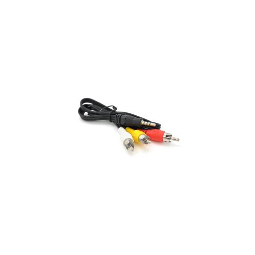 Кабель мультимедийный 3.5mm M to 3xRCA M 0.5m black Voltronic (YT-3.5(M)/3хRCA(M)-0.5m)