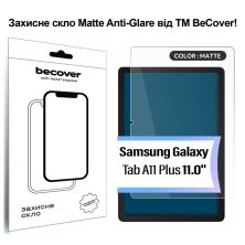Скло захисне BeCover Matte Anti-Glare Samsung Galaxy Tab A11 Plus SM-X236B 11.0 (713939)