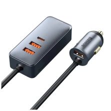 Зарядное устройство Baseus 2xUSB + Share Together Cigarette Lighter 120W gray (CCBT-D0G) Зарядное устройство Baseus 2xUSB + Share Together Cigarette Lighter 120W gray (CCBT-D0G)