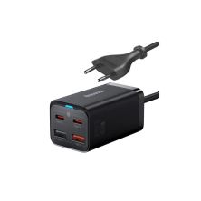 Зарядное устройство Baseus 2xUSB-C 65W + 2xUSB GaN + cable USB-C to USB-C 100W 1.0m black (CCGP040101) Зарядное устройство Baseus 2xUSB-C 65W + 2xUSB GaN + cable USB-C to USB-C 100W 1.0m black (CCGP040101)