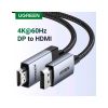 Кабель мультимедійний DisplayPort M to HDMI M 1.0m V2.0 4K60Hz DP119 black Ugreen (15773) - Зображення 2