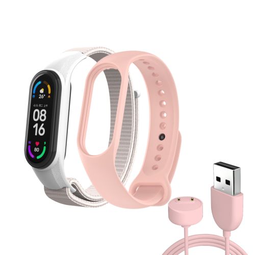 Ремінець до фітнес браслета Armorstandart комплект 3шт Xiaomi Mi Band 7/6/5 New Style Pink (ARM77037)
