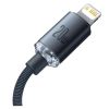 Дата кабель USB-C to Lightning 2.0m 20W Crystal Shine Series black Baseus (CAJY000301) - Зображення 1