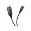 Кабель мультимедійний USB-C to HDMI M 2.0m 4K30Hz gray HOCO (6931474755025) - Зображення 2