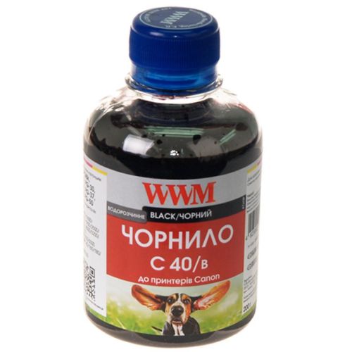 Чорнило WWM CANON PG40/50/PGI5Bk, black (C40/B)