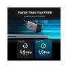 Зарядний пристрій Ugreen 3xUSB 65W GaN (2хUSB-C+USB-A) CD244 Grey (10335) - Зображення 3