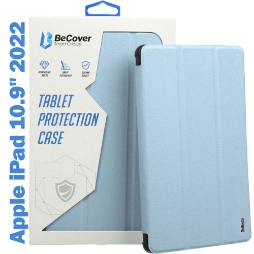 Чохол до планшета BeCover Tri Fold Soft TPU Silicone Apple iPad 10.9 2022 Light Blue (708522)