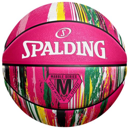 Мяч баскетбольный Spalding Marble Ball рожевий Уні 7 84402Z (689344406510)