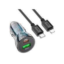 Зарядний пристрій HOCO Z47A USB-A/Type-C Black (6931474782298)