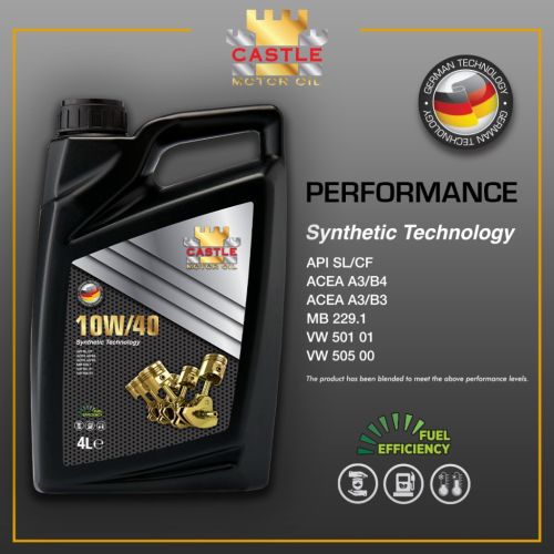 Моторна олива CASTLE MOTOR OILS 10W40 4л