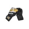 Боксерские перчатки RDX F7 Ego Black Golden 10 унцій (BGR-F7BGL-10oz) - Изображение 1