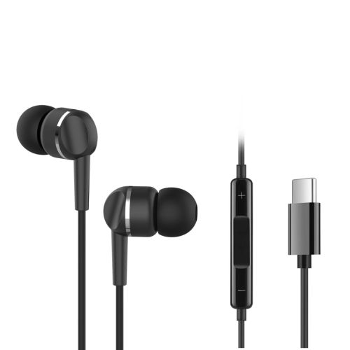 Навушники Ergo VM-735 Type-C Earphones Black (VM-735K)