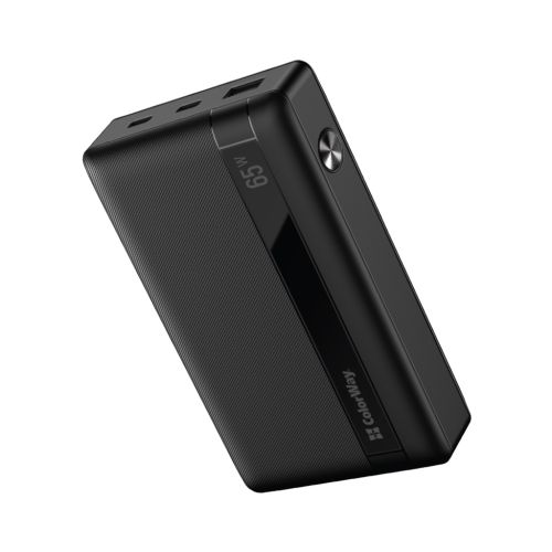 Батарея универсальная ColorWay 20 000 mAh PD/65W, QC/3.0, black (CW-PB200LPA3BK-PDD)