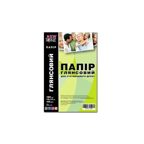 Фотобумага NewTone 10x15, 180г/m кв, Glossy, 100c (G180.F100N)