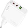 Зарядний пристрій HOCO C115A Header 2xUSB-C PD65W + 1xUSB QC3.0 GaN White (6931474798312) - Зображення 2