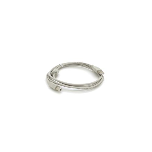 Кабель для принтера USB 2.0 AM/BM 1.8m ferrite white Voltronic (YT-AM/BM-1.8W)