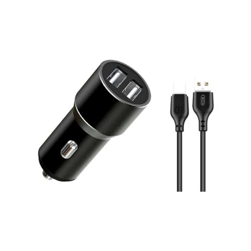 Зарядное устройство XO 1xUSB + cable USB to USB-C TZ09 black (6920680873500)