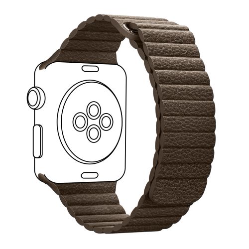 Ремешок для смарт-часов Armorstandart Leather Loop для Apple Watch 42 (Series 11-10)/41/40/38 Brown (ARM48657)