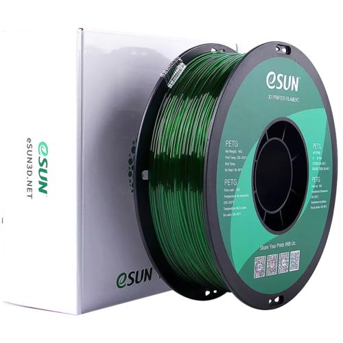 Пластик для 3D-принтера eSUN PETG 1,75mm 1kg GREEN (PETG-P175G1)