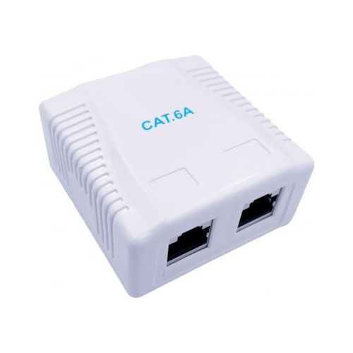 Комп'ютерна розетка Cablexpert RJ45x2 FTP, cat.6A (NCAC-2F6A-01)