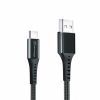 Дата кабель USB 2.0 AM to Type-C 1.2m Black Grand-X (FC-12B) - Изображение 2