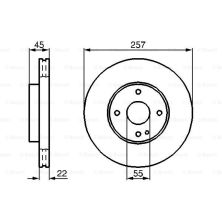 Гальмівний диск Bosch 0 986 478 638